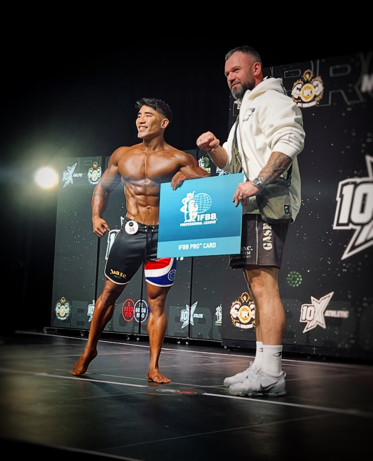 NOYPI - CONQUER men's physique board shorts by VAZO Athletics – alternate view