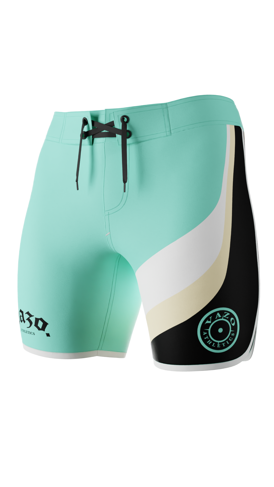 UNFINISHED BUSINESS V.2 men's physique board shorts by VAZO Athletics – alternate view