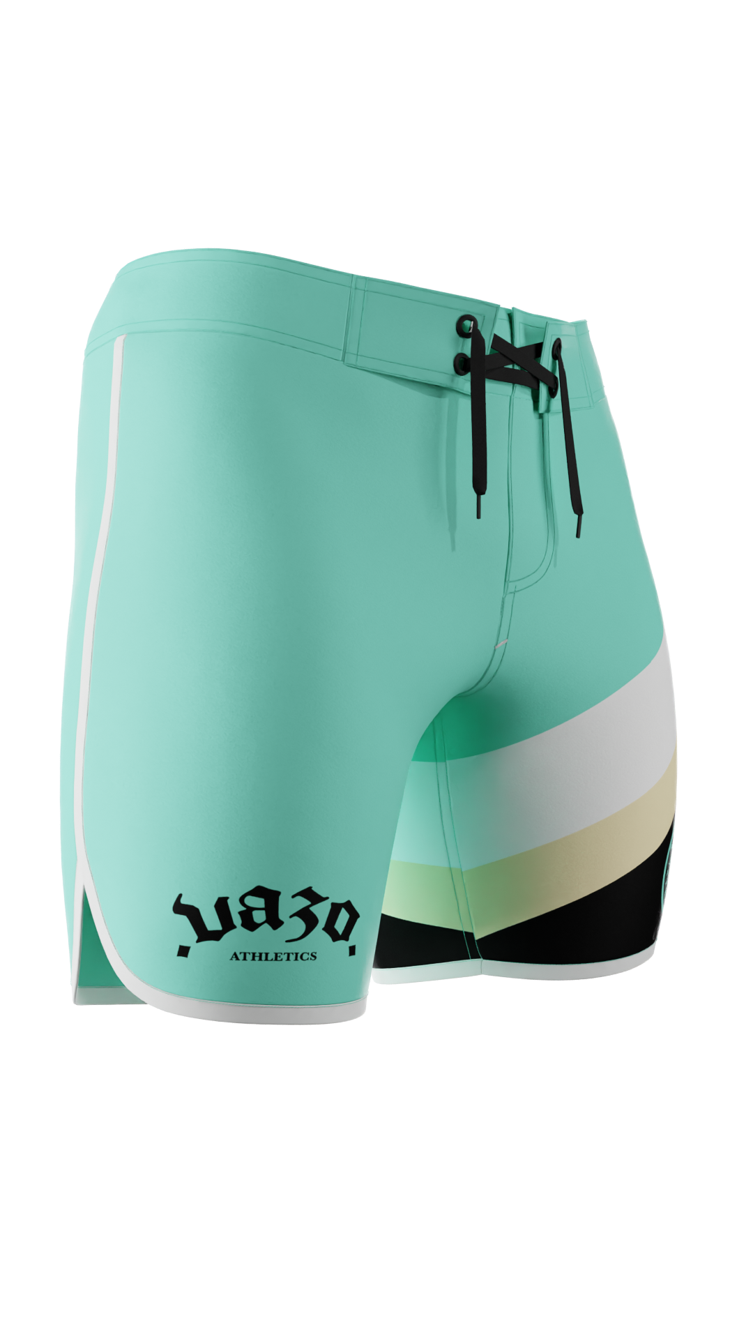 UNFINISHED BUSINESS V.2 men's physique board shorts by VAZO Athletics – alternate view