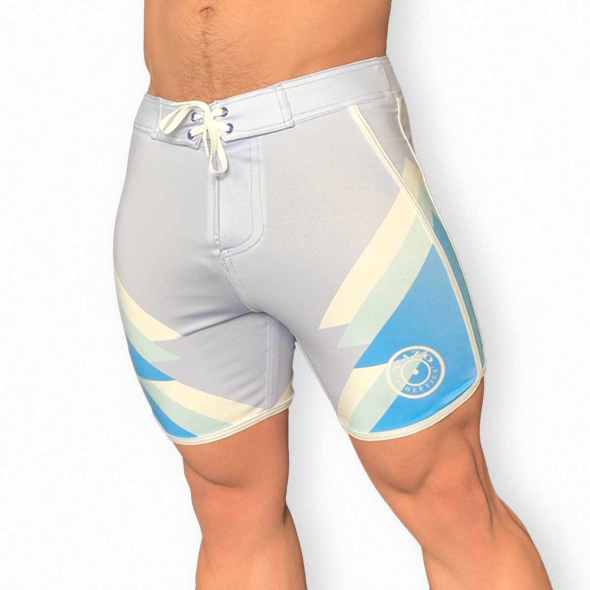 SNOWY MOUNTAINS men's physique board shorts by VAZO Athletics