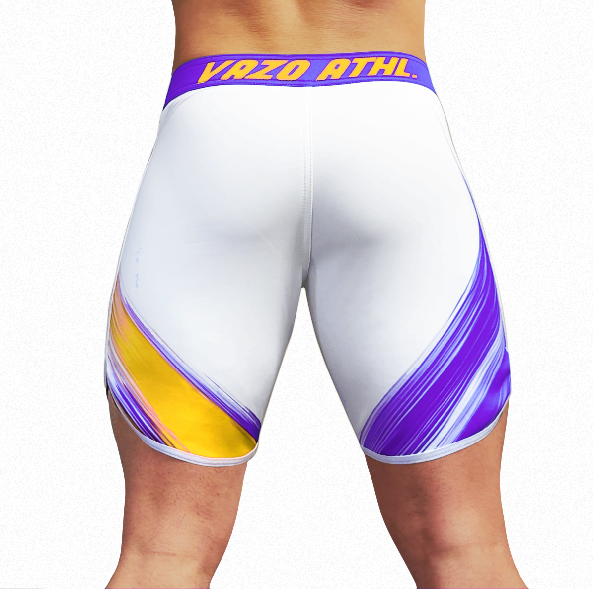 VIOLET BLAZE men's physique board shorts by VAZO Athletics – alternate view
