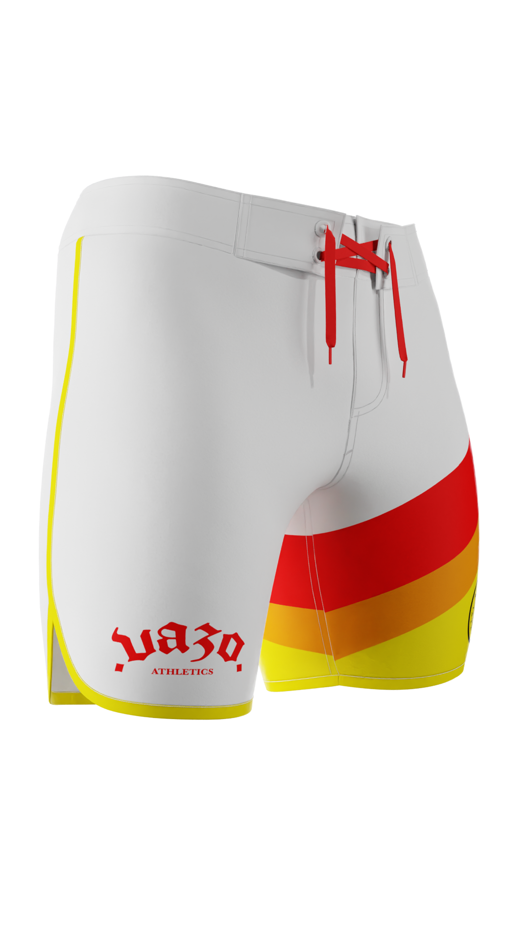 PROVE THEM WRONG men's physique board shorts by VAZO Athletics – alternate view